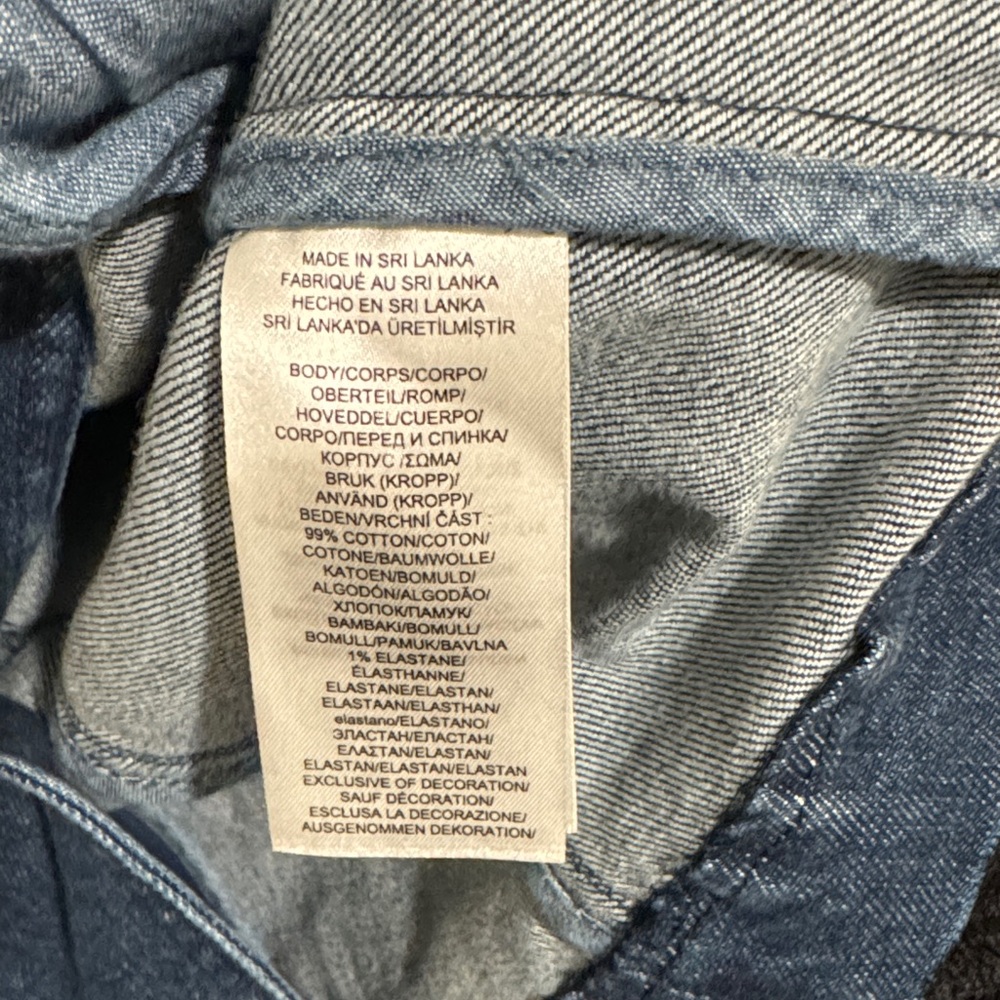 LAUREN RALPH LAUREN Sz8 MILITARY-INSPIRED OFFICER STRETCH DENIM JACKET - Picture 13 of 13